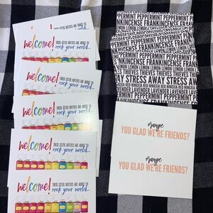 Colorful Welcome Cards Set